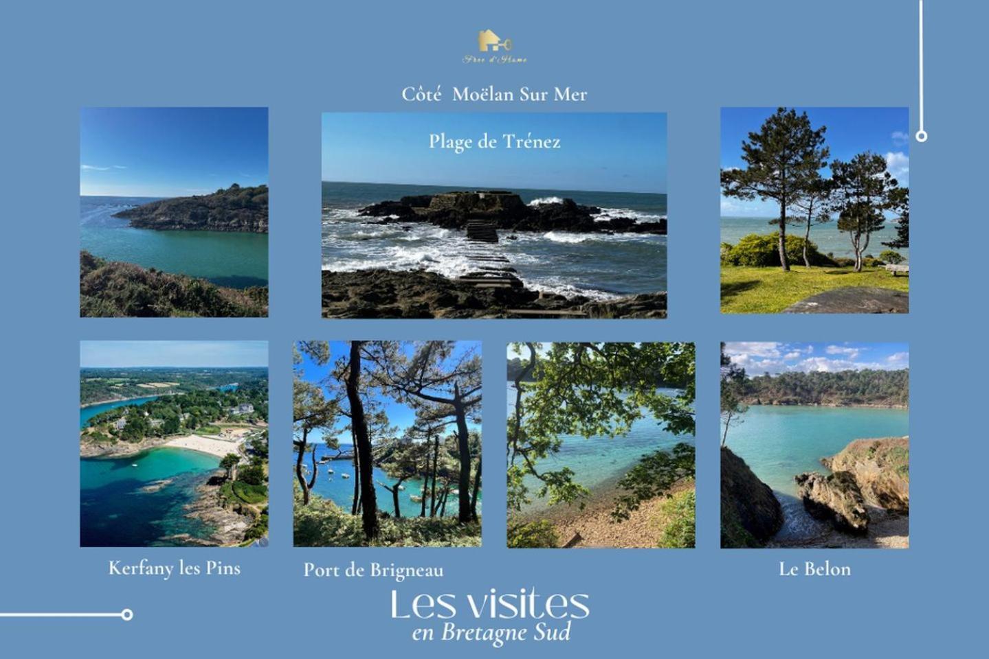 Villa Penty Legona, Authentique Et Chaleureux, 2-6 Pers Moëlan-sur-Mer Esterno foto